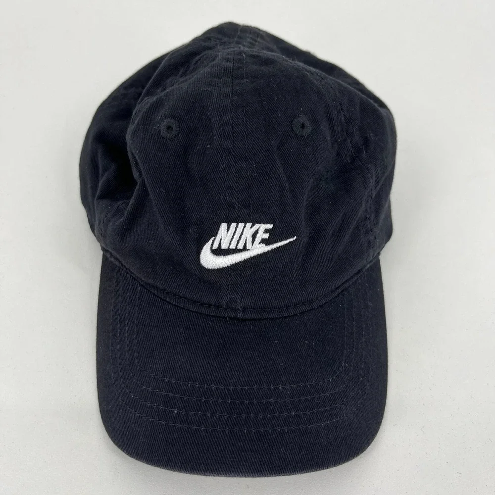 Nike Infant Futura Logo Baseball Cap Black Adjustable Cotton Hat